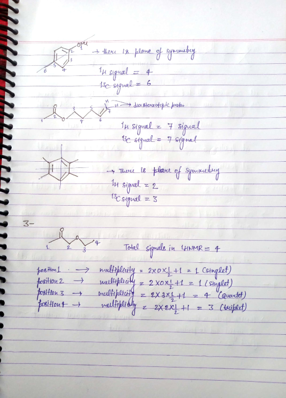 OM + there 18 plane of symmebey Il sigual = 4 te squeel z 6 dicasterotopic bucken - la sigual z 7 sigual Be signal = 7 signal