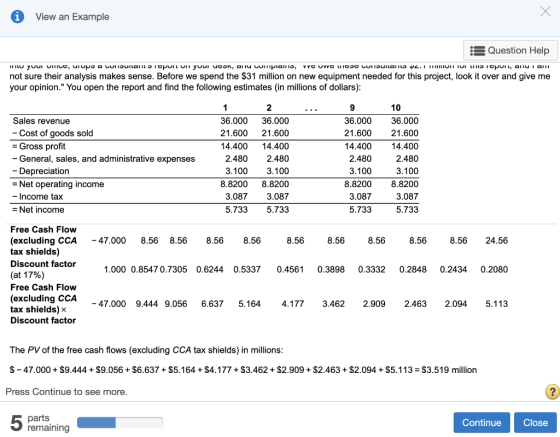 View an Example Question Help TIILU your VIIIUC, umupo a LULISUILOILSIPUILUI yuui ucon, aiu vipialnis, vc UWCLICS VUITSUILAIL