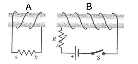 Image for In the following figure, determine the direction of the current in resistor ab: Calculate the direction of t