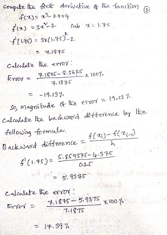 COP Calculate lheeY1ογ : = -19.131. defference la e lWe followig formula Back wand difserente - 0.2S 7.187S