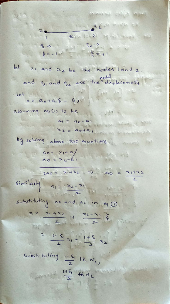 ene2 とニ- let and ス2 the nodlesland 2 nodal ave he diplacement be and a,, and 92 tet x aota, assummg a ) to be ao a 2 aota ski