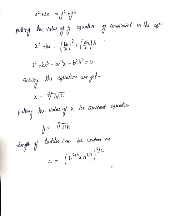 constraint in the ear x²+bx = y2 + yh the value pulting of y equation of x2 +0x = (t ) 2 + ( a ) A 24 + bx²_ bh-b²h²=0 the eq