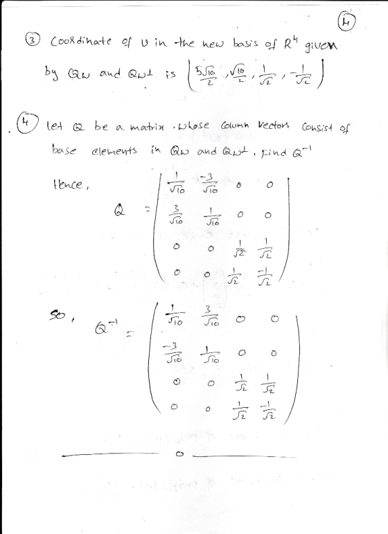 U Coo8 di hat e 악 u in the new bass 잎 Rk given let & be a mati χ.blose alumn Vecton (ohSistar base elements in ab and aut . F