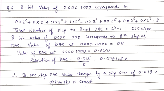 ( 8bit Value umbeN -th valu Ae. Valuu 0 078 v O>hom (b) is Coect