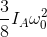 \frac{3}{8}I_A \omega _{0}^{2}