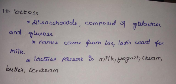 10. actos A1sacchadide, composid alautos andl 7lucose fiom Lay lati wodl fer a namos came mille lautoss passert milk,ogurt cr