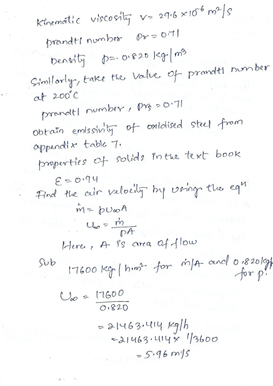 beni at 200 obtato emissoonldlised steel frem oppandix table 7, by perties 아 soUds rn the tert book PA Hire , A- fg area of l