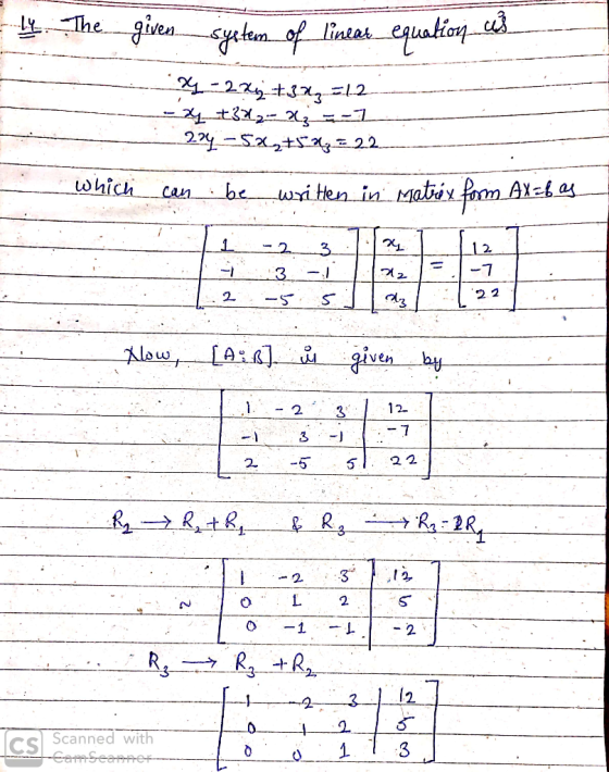 - L. The given syetem of lineas_equation_cod. - y - 2xy +32 =12 --4 +33_2= 2631 224 -5%,+5 * = 22 which can be written in Mat
