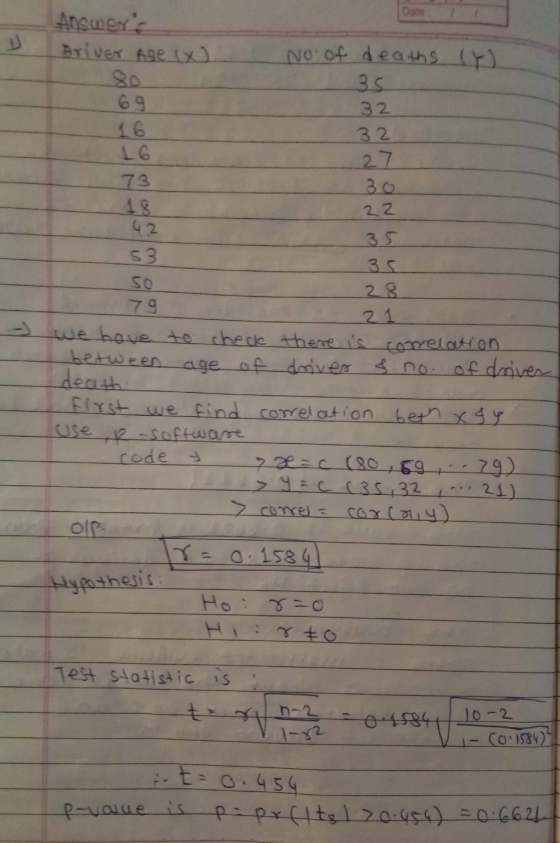 Date Answers Briver Age (W) 69 16 16 73 No. of deaths (4) 35 32 32 27 22 35 53 35 SO 28 79 21 - we have to check there is co