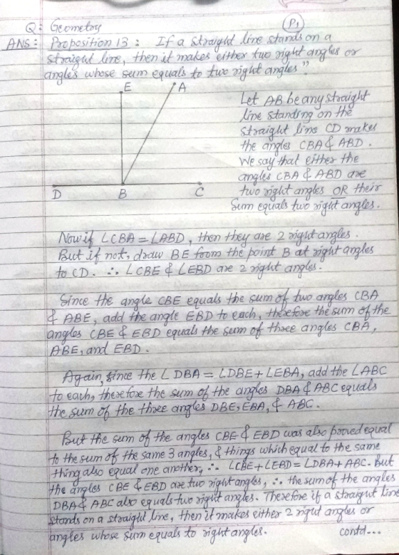 Gome toy Proposition 13 : _ lf a kłrtgeld-lire starts on-a fhis makes either ah ags Cingles-ulose-seunequalstr tuongit angles
