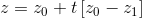 z = 20 + t20 – 21