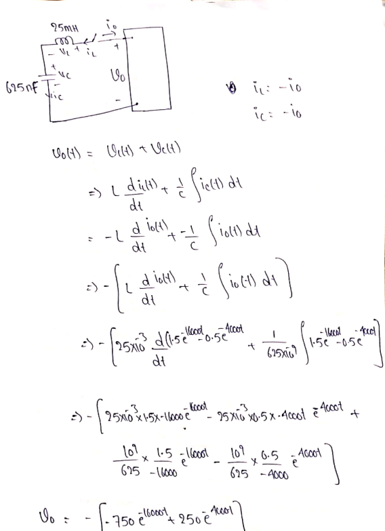 25mH സി + Vlo 625 nf Tir Ticio ici io Volt) = Wil) + Velt) => 2 ditta & fiches de -Idiots 1 [lan de dt -د į Suces de dt es -