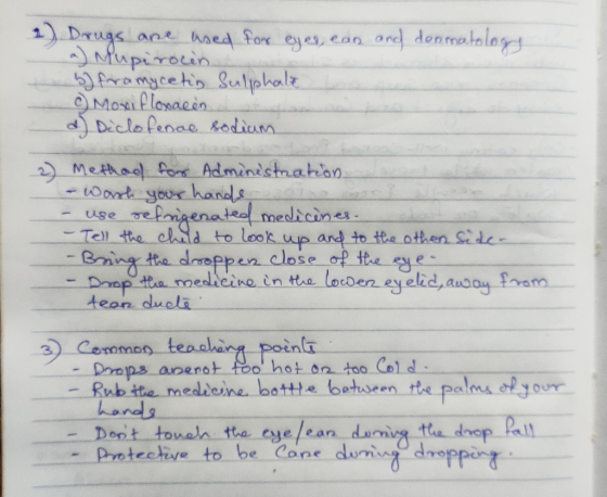 2) Drugs are used for eyes, ean and donmatology a) Mupirocin b) fromycetis Sulphate c) Moufloxacin d) Diclofenae sodium 2) Me