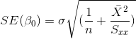 1.1 SE(Bo) = o (-+ Vin X2 * ) Sri
