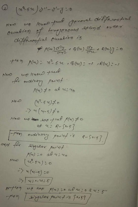 -52 54J-70 know that general differential canation of homogeneous Splond order differential canation is Now Plan de +86n) ay