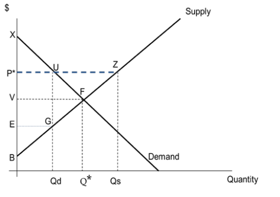 Supply P* Gi Demand Qd Qs Quantity