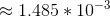 1485 + 10-3