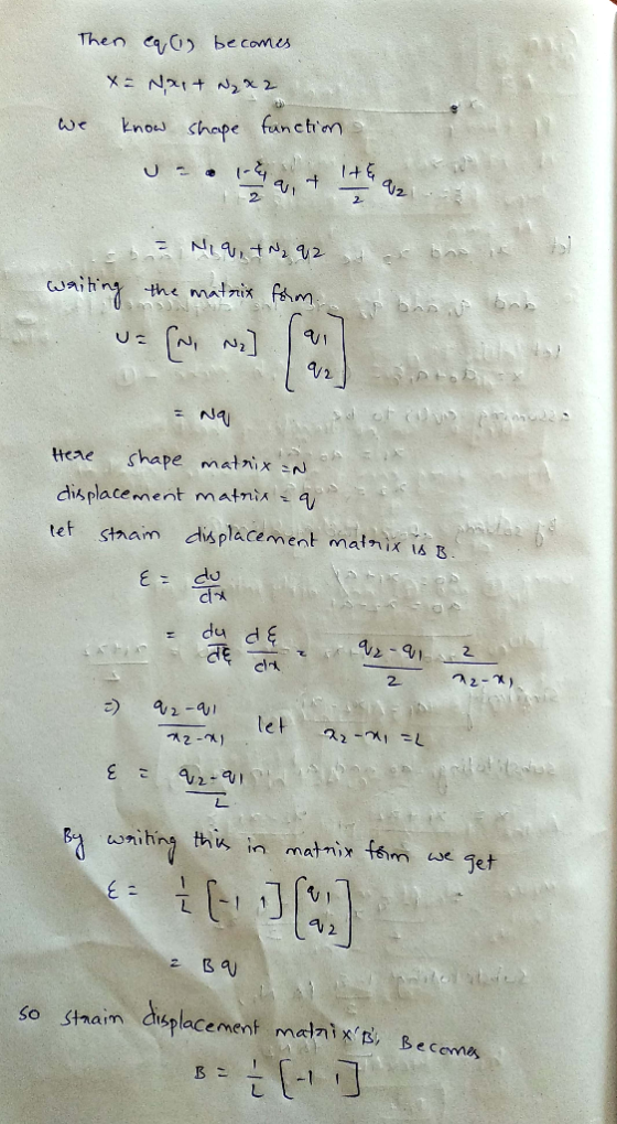 Then ca,) becomes ×ニ Na+ 222 Enou shape fanctm 1+ 1- !1 2 NI9,N2 2 the matnix fhm VI /2 NAI shape matnix cN Heae dis placemen