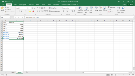 BS Book1 - Excel (Product Activation Failed) X File Home Insert Page Layout Formulas Data Review View Developer Tell me what