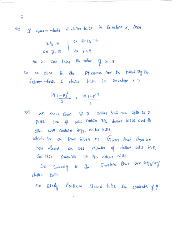 Goitem-inds 6 dollen btn Envelope x, then on Z18 So 2 Can take Che vola Oy 1 So s clone t Ph esious Park th probabily h 1T da