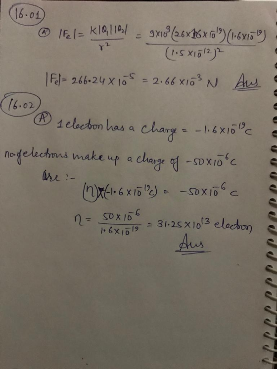 1 16.01) @ lfel= k10,110,1 - 9X10 (26x36x10)(1.6x1500) el 72 (1.5x15122 1 Fel= 266-24x 105 = 2.66x103 N A (16.07 selection h