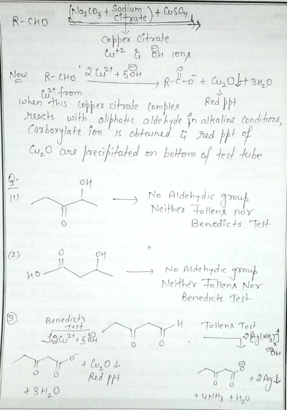Sodium citrate) + CusOy Naz Co t R-CHO Copper Citrate 2t NoLo R-CHO R-e-0 t CuO 31,0 Red bpt ohen this Copper citoale (omplex