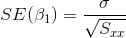 SE(B1) =
