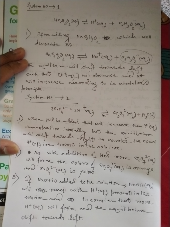 System No 1 foi Here imple He to cae) ¥ Hear + Sho(aq) . After adding Naqto the which will ? dissociate as Naçitzo (aq) - Nat
