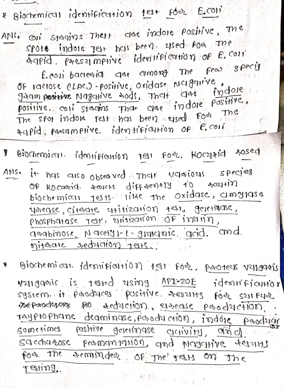 # Biochemiccu identificention fest för E.com ANS, ON Stocins Thent cliede indoie positive, The SPO+6 indole Test haus been us