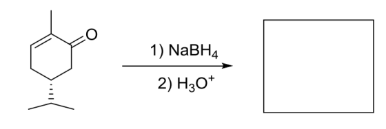 1) NaBH4 2) H30+