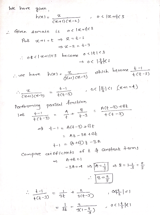 We have given hazl= ol1Z+K3 (2+1) CZ-2) Giren domain is os12+1R<3 Put 2 tl=t o 25t-1 2-22t-3 become o<lti<3 .; 06<+1133 Loki