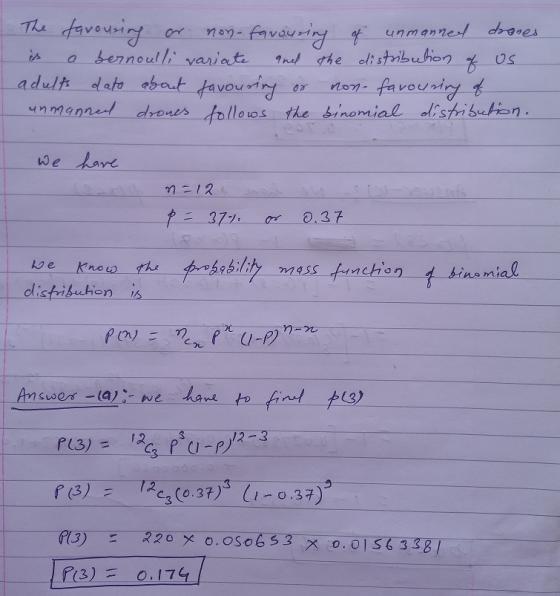 The favouring non-favouring of unmanned drones a bernoulli variate and the distribution of us adulfs dato about dato about fa