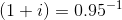 (1+)=0.95-1