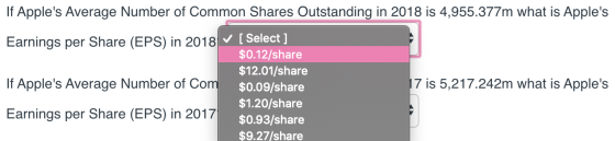 If Apples Average Number of Common Shares Outstanding in 2018 is 4,955.377m what is Apples Earnings per Share (EPS) in 2018