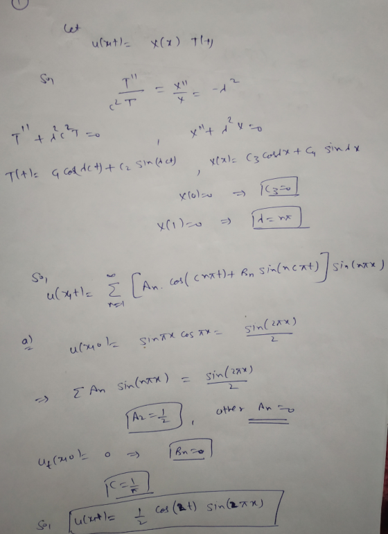 et T 2 S31 a) sin(nx) sin(x)