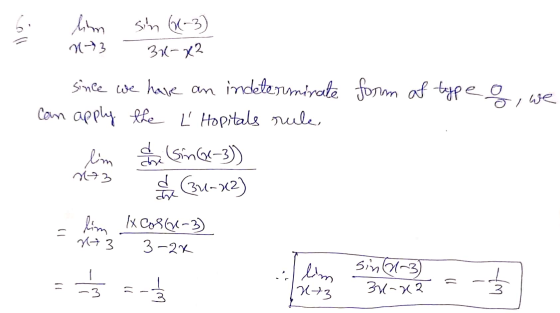 lim N73 sin (1-3) 30-x2 since we have an indeterminate form of type of we can apply the Ľ Hopitals rule lim da Sin Q1-3)) u-x