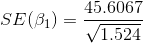 SE(B1) = 45.6067 V1.524
