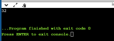 -= 3 2 ... Program finished with exit code 0 Press ENTER to exit console.