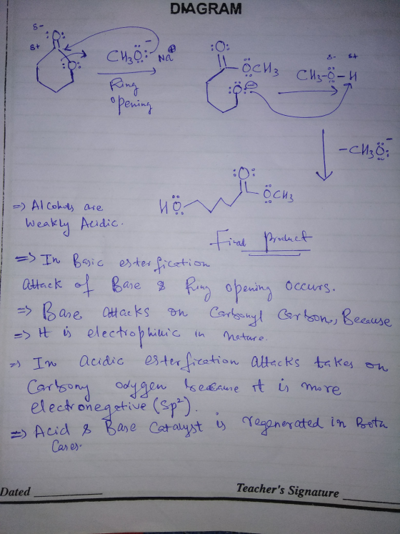 DIAGRAM CH₂O NA cuolo :O: 8 st I OCH3 CH₂o - 4 opening -cho- 1 - Al colors are - Alcohols are no weakly Acidic Product - In B