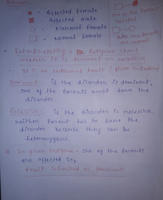 -Attected Female |匚ト一 Affected male one o the Parer mal femal affected Normal female Both he Pamenks ane norma gtps an autoso