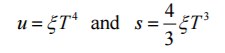uH and s=4ET3 and S=- 4-3 ξ