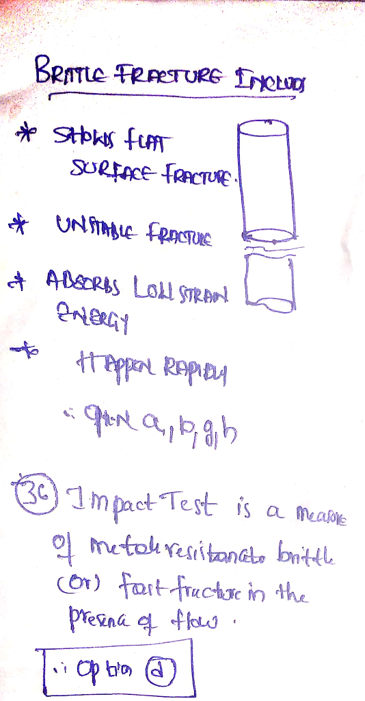 SURFACE FRRCTUE UNTe FRnsTUe ADSCRS LOLI STRAD 3 mpact Test is metolesitanc bnitt or) fotfructe in the preena fo a meaoe