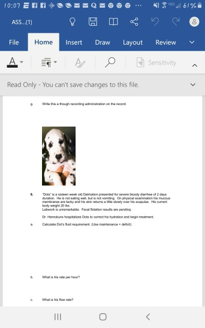 10:07 E FOOTEQ - AS.. (1) 8 g 0 File Home Insert Draw A 7 A 0 N g Layout 661% h e o Review Sensitivity a Read Only - You can