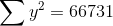 \sum y^2=66731