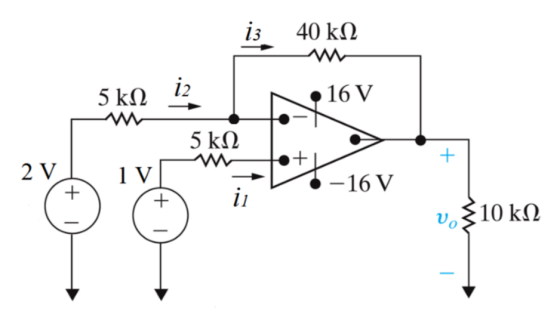 is 40 kΩ 5 kΩ Ο Ι + 2V 1VI -I -16V υξ10 ΚΩ