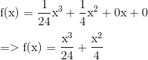 + + - + 0x+0 1. => f(x) = 1+4