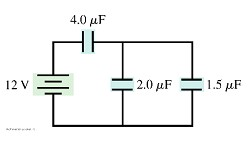 4.0 pF 12 V 2.0 uF 1.5 F