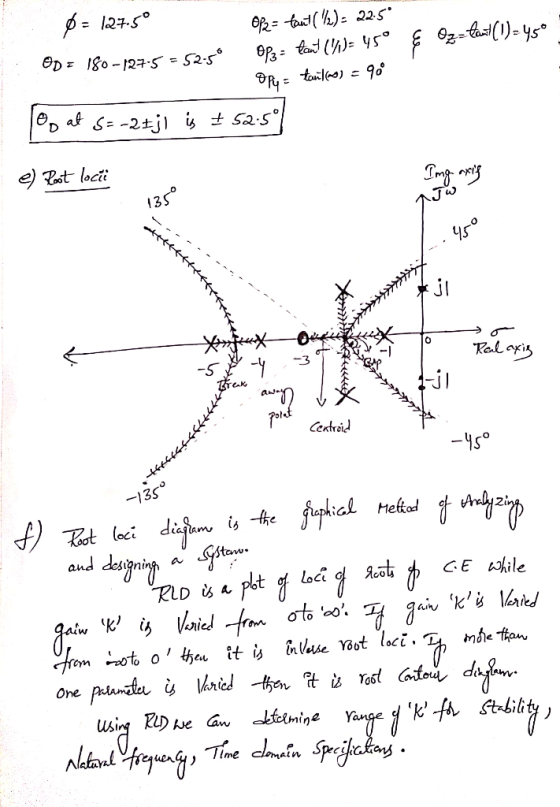 & Ozztant ( 1) = 45° 0 = 127.50 OR = tant ( 12) - 22-5° ODT 180-127.5 = 52.50 Ops: fant (n=45° Ope= tanilino) = 90 po ad 5= -