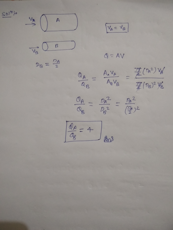 Sony un A IVA= VB ve Q = AV DB = DA 2 AAVA # (?) VA 7 (PB)² V/ ABVB QA 2 DA 242 - D.2 B = 4 OR