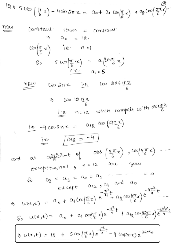 127 sios ( 2) - 46729x = Qot a les 19 7) + 8g Co2 957) now Constant Hem Constant >> 12 cofth ro) ie So = 5 10 () a, Lex) a =